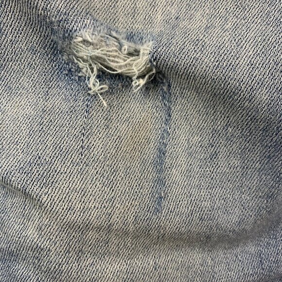 G Star Mens Pants 35 Blue Distressed Jeans 3301 Deconstructed Super Slim 35x32 - Picture 5 of 16